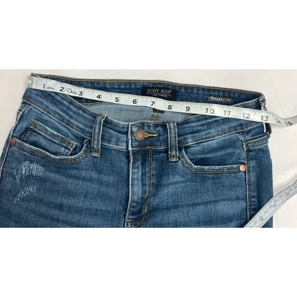 Judy Blue Jeans Mid-Rise Relaxed Fit Women's Dark Wash Curvy Size (5/27) - Picture 6 of 14